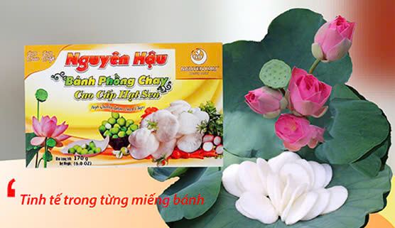 Bánh phồng chay cao cấp hạt sen