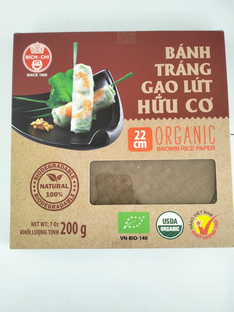 BÁNH TRÁNG GẠO LỨT HỮU CƠ