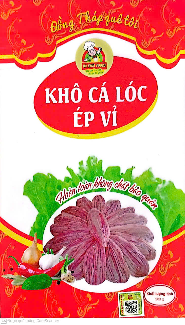 khô cá lóc ép vỉ