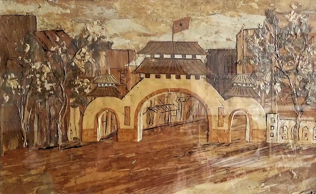 Tranh vỏ tràm
