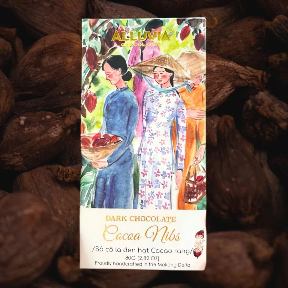 Sô cô la đen hạt cacao rang