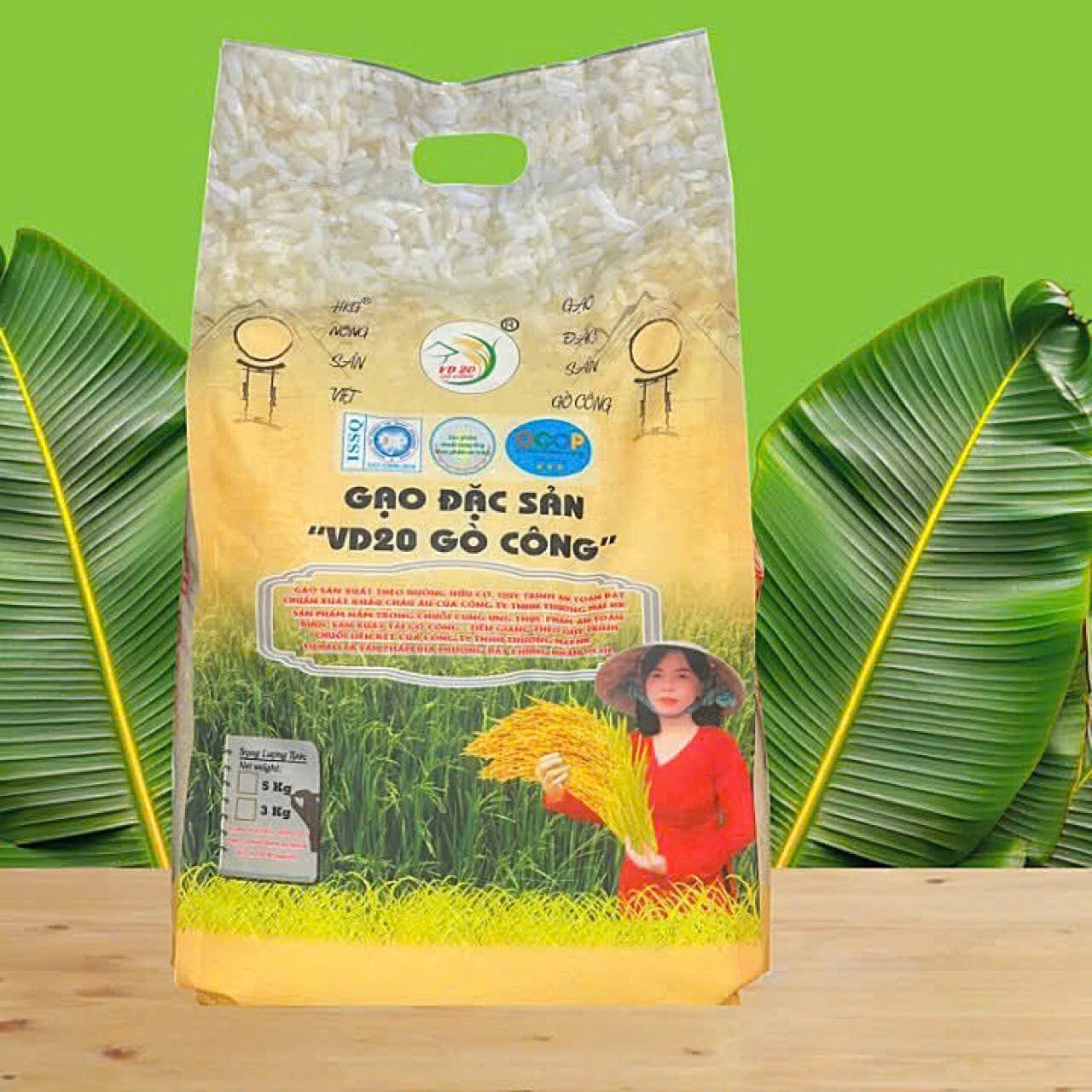 Gạo đặc sản VD20 Gò Công