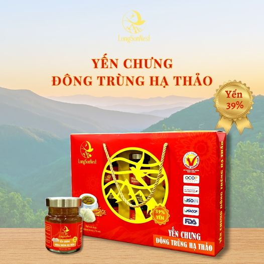 Longsonest yến chưng đông trùng hạ thảo 39%