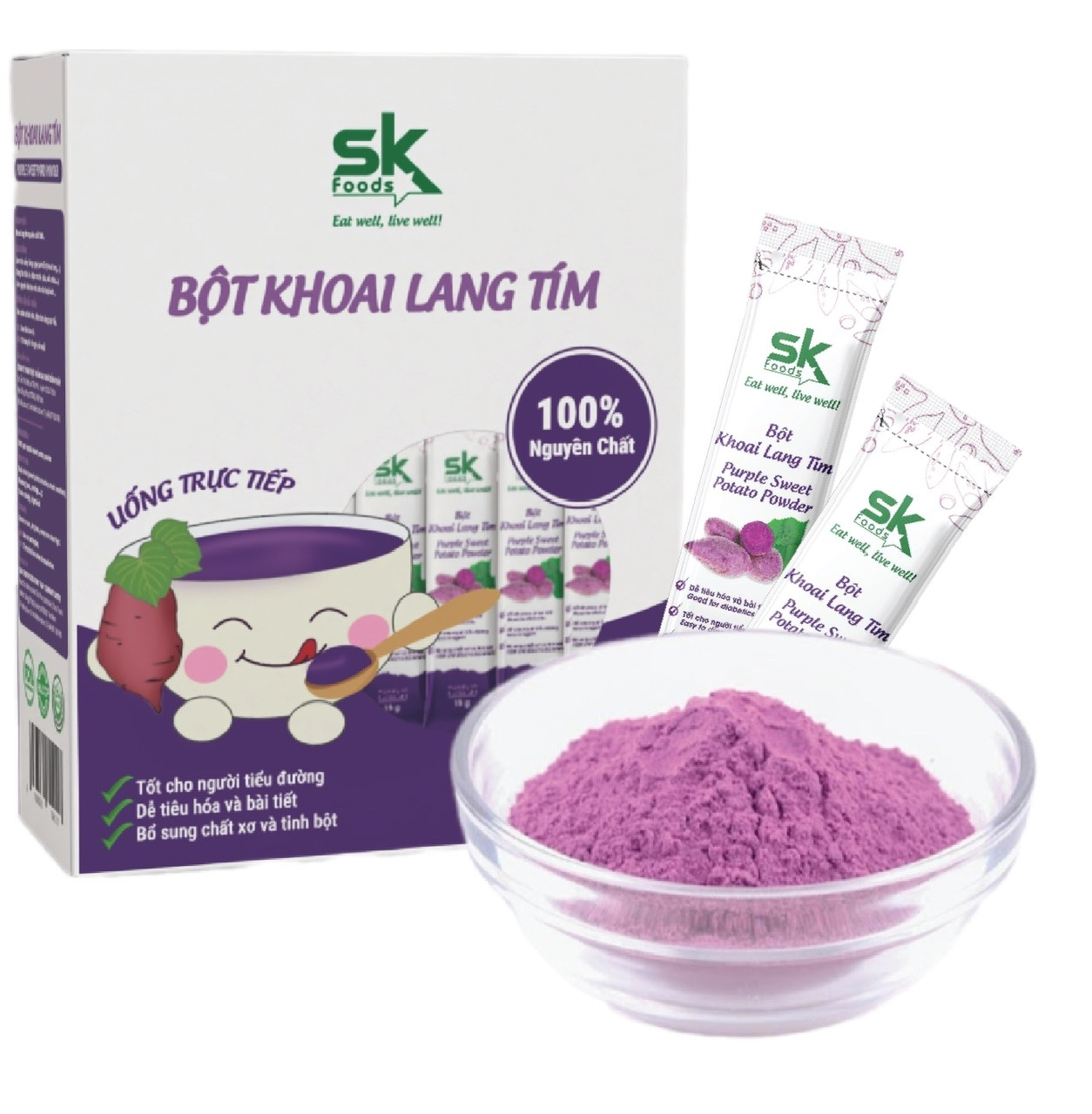 Bột khoai lang tím (bao bì mới)