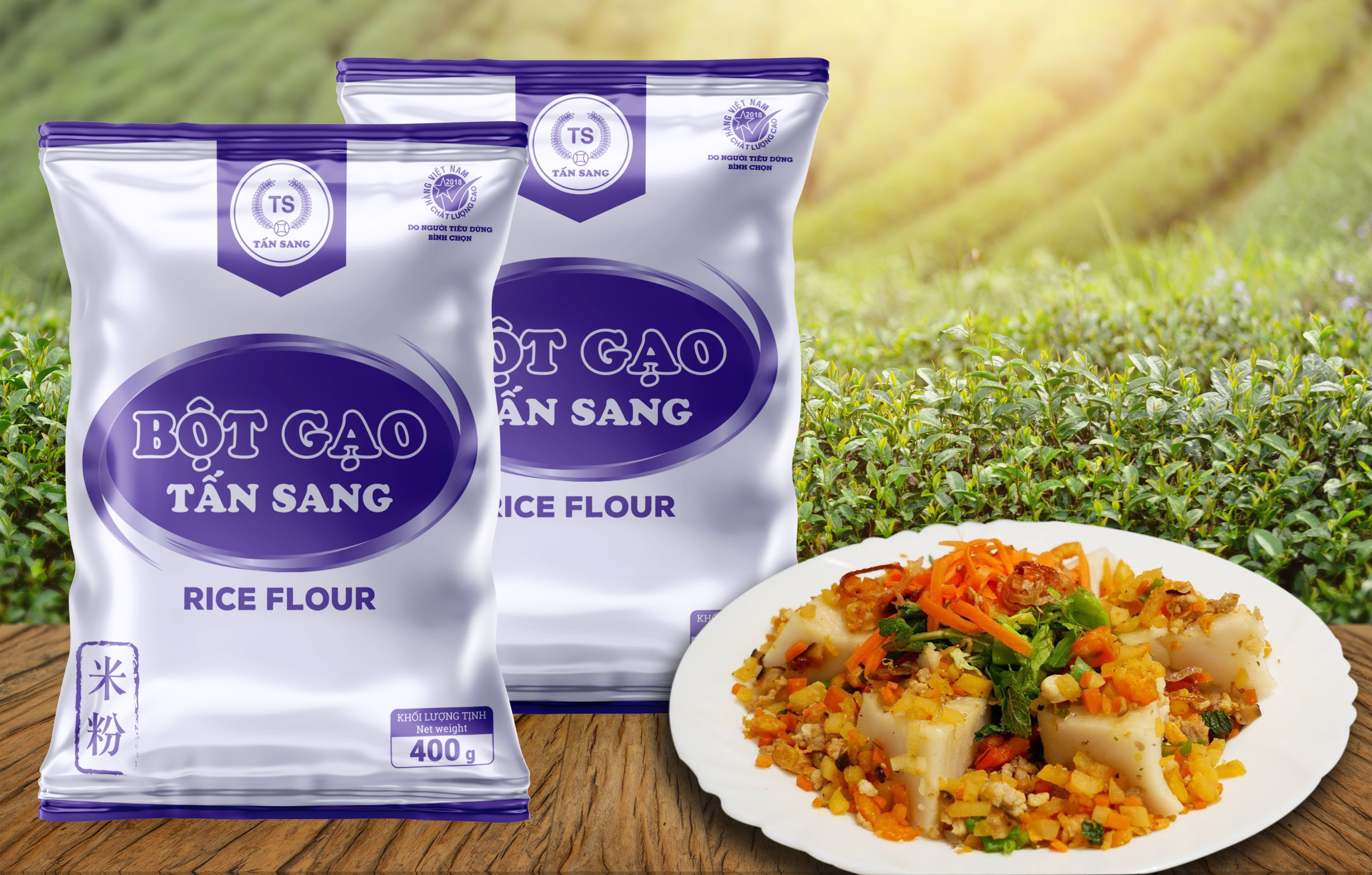 Bột gạo Tấn Sang