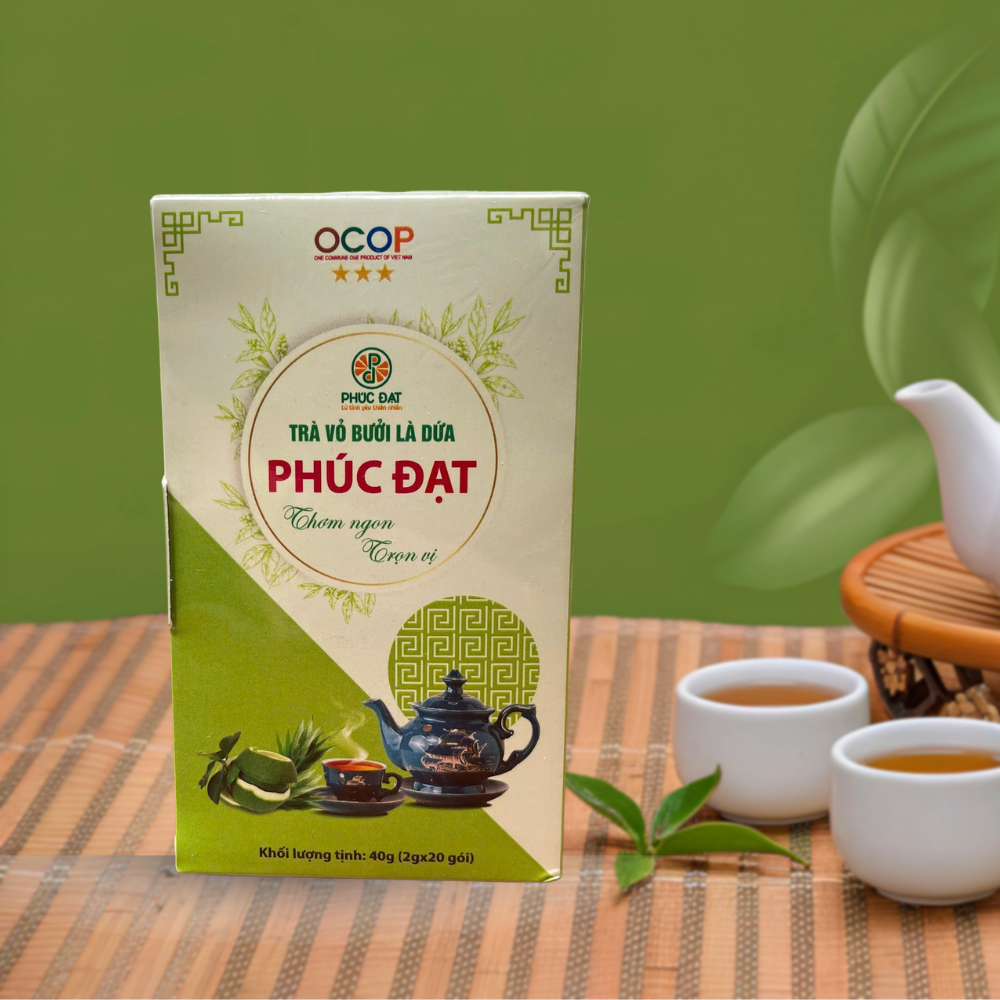 Trà vỏ bưởi lá dứa Phúc Đạt