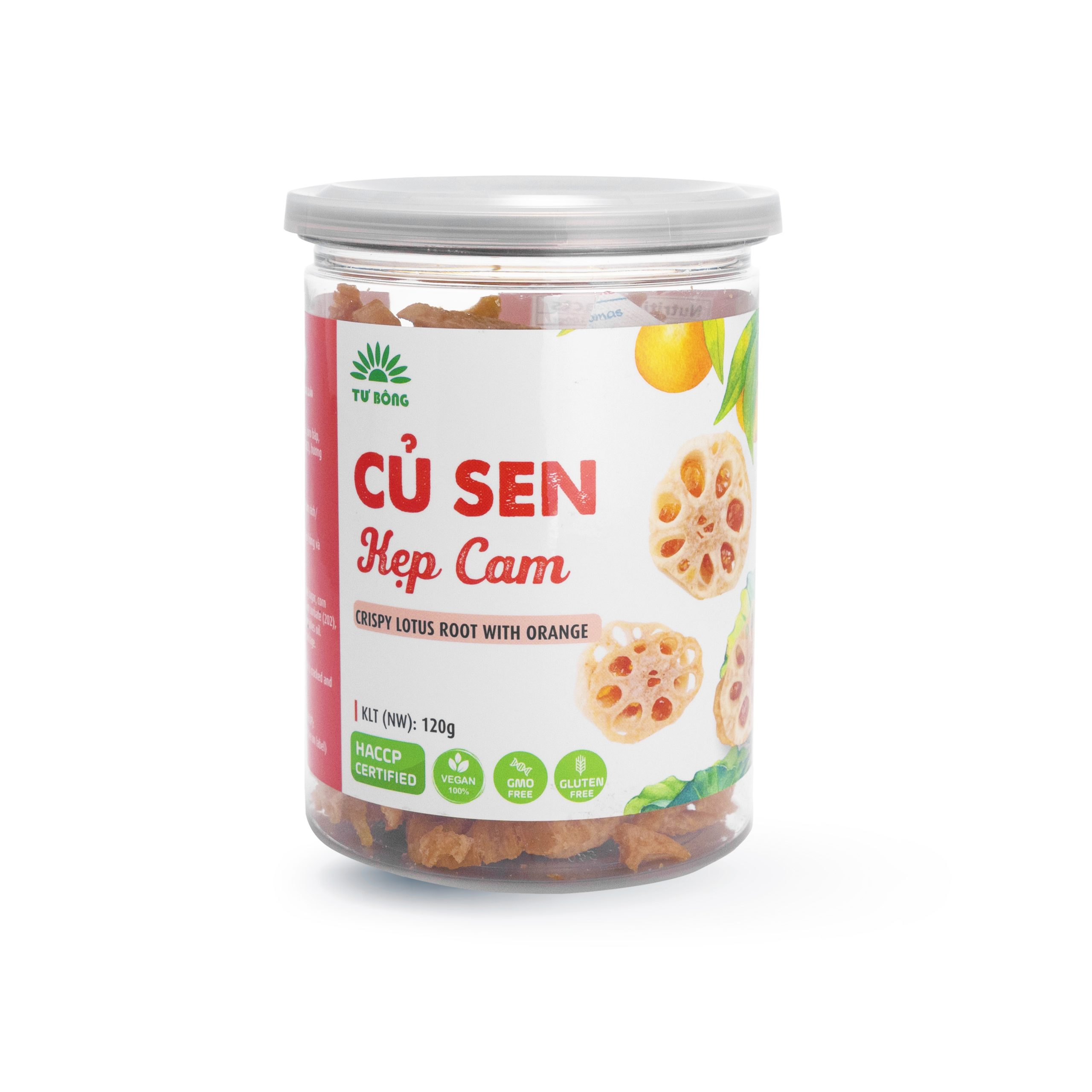 Củ sen kẹp cam