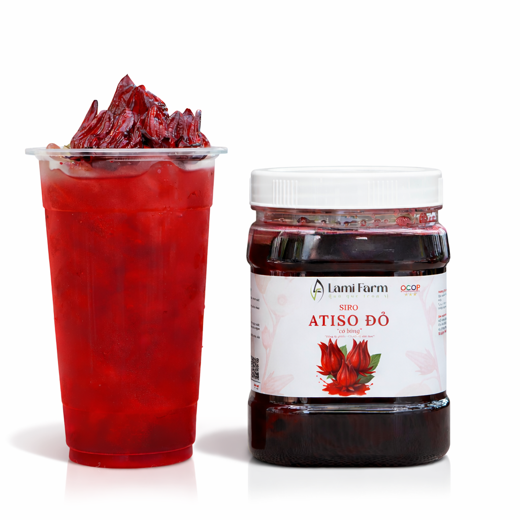 Siro Atiso Đỏ có bông