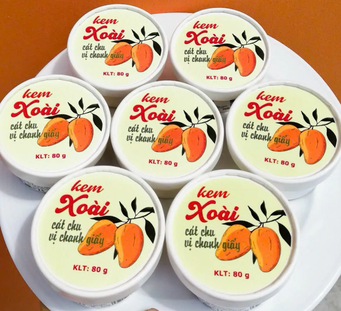 Kem Xoài cát chu (nguyên vị, vị chanh dây, chanh giấy)