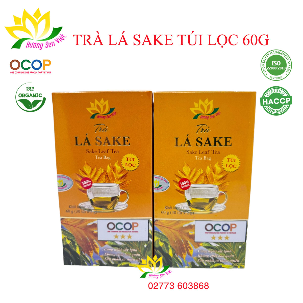 Trà lá Sake túi lọc