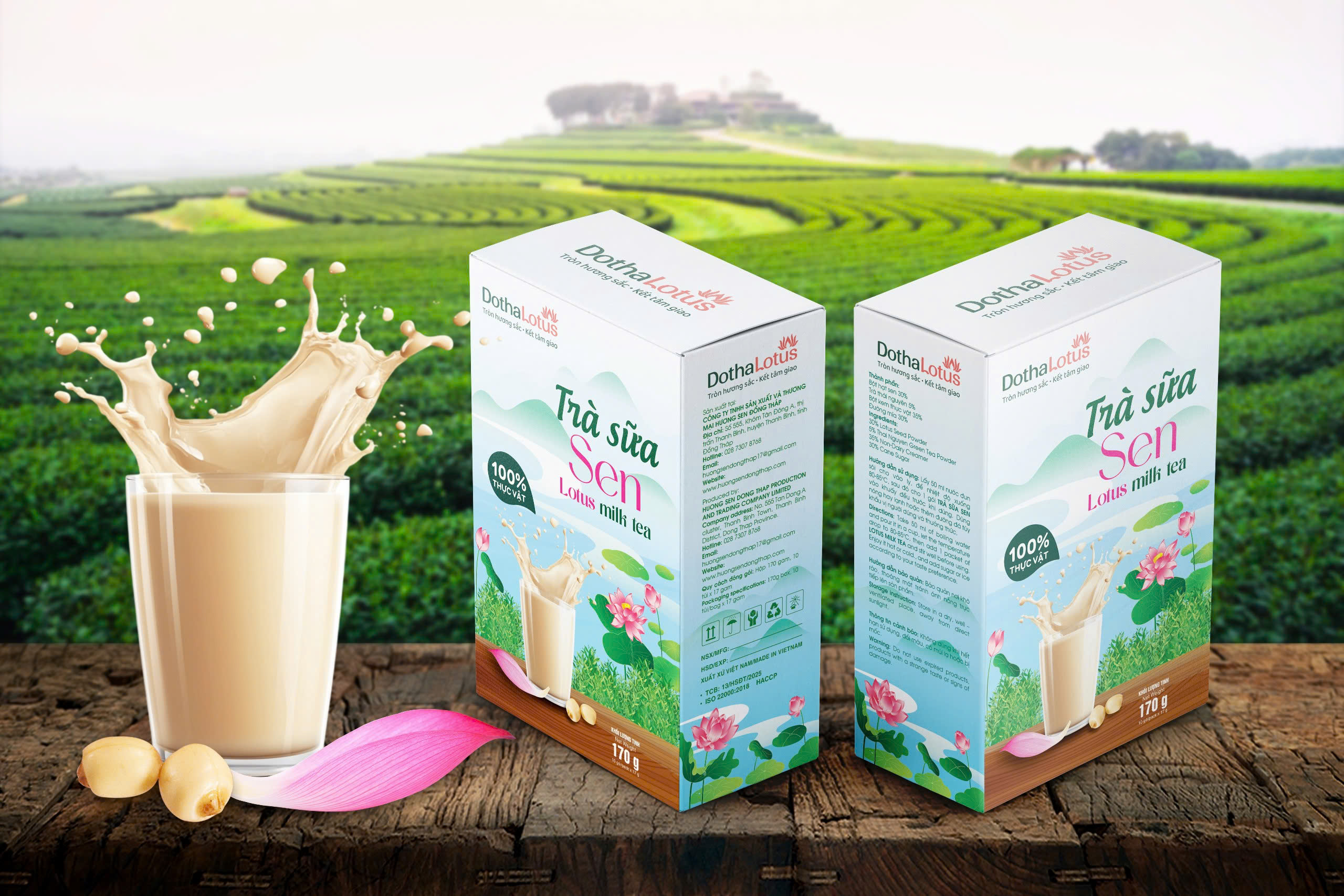 Trà sữa sen