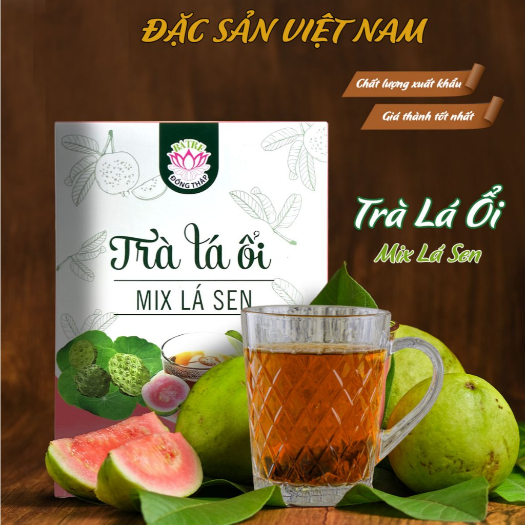 Trà lá ổi mix lá sen