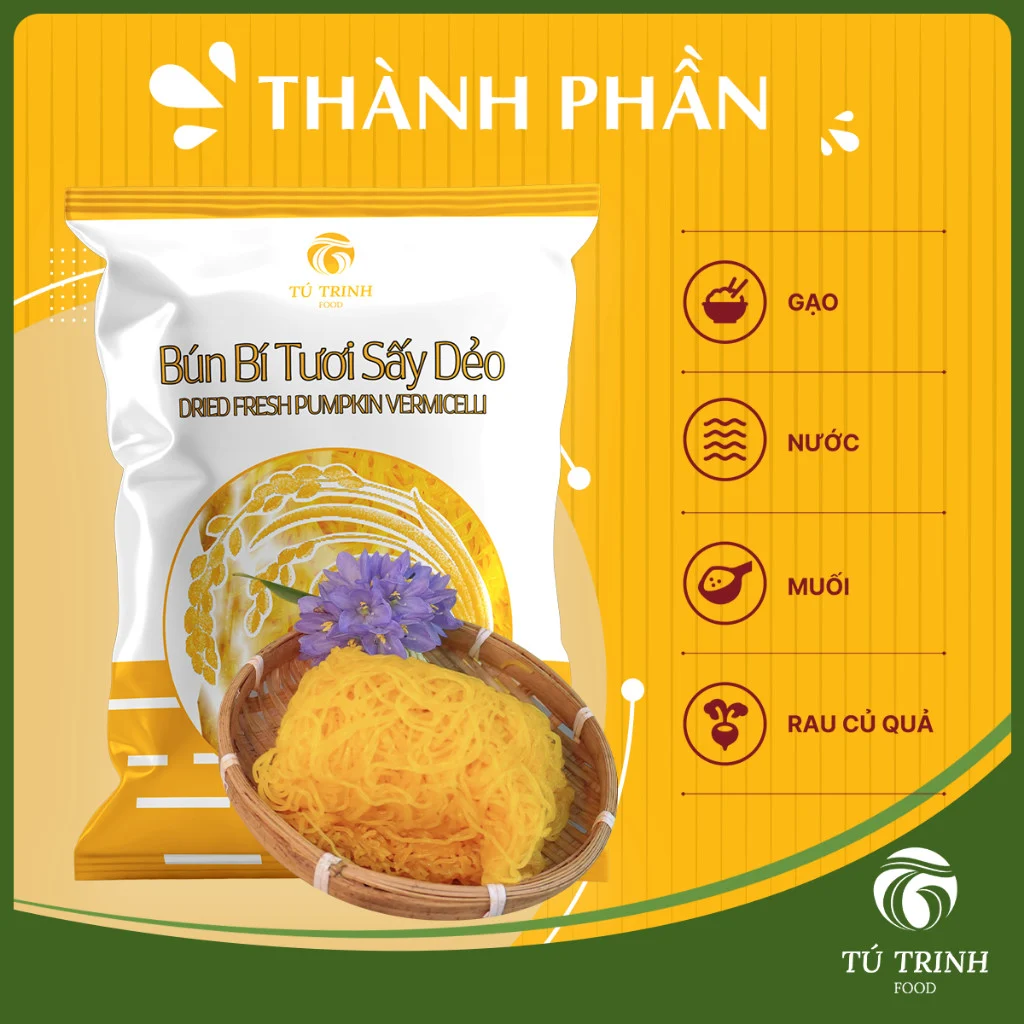 Bún bí tươi sấy dẻo