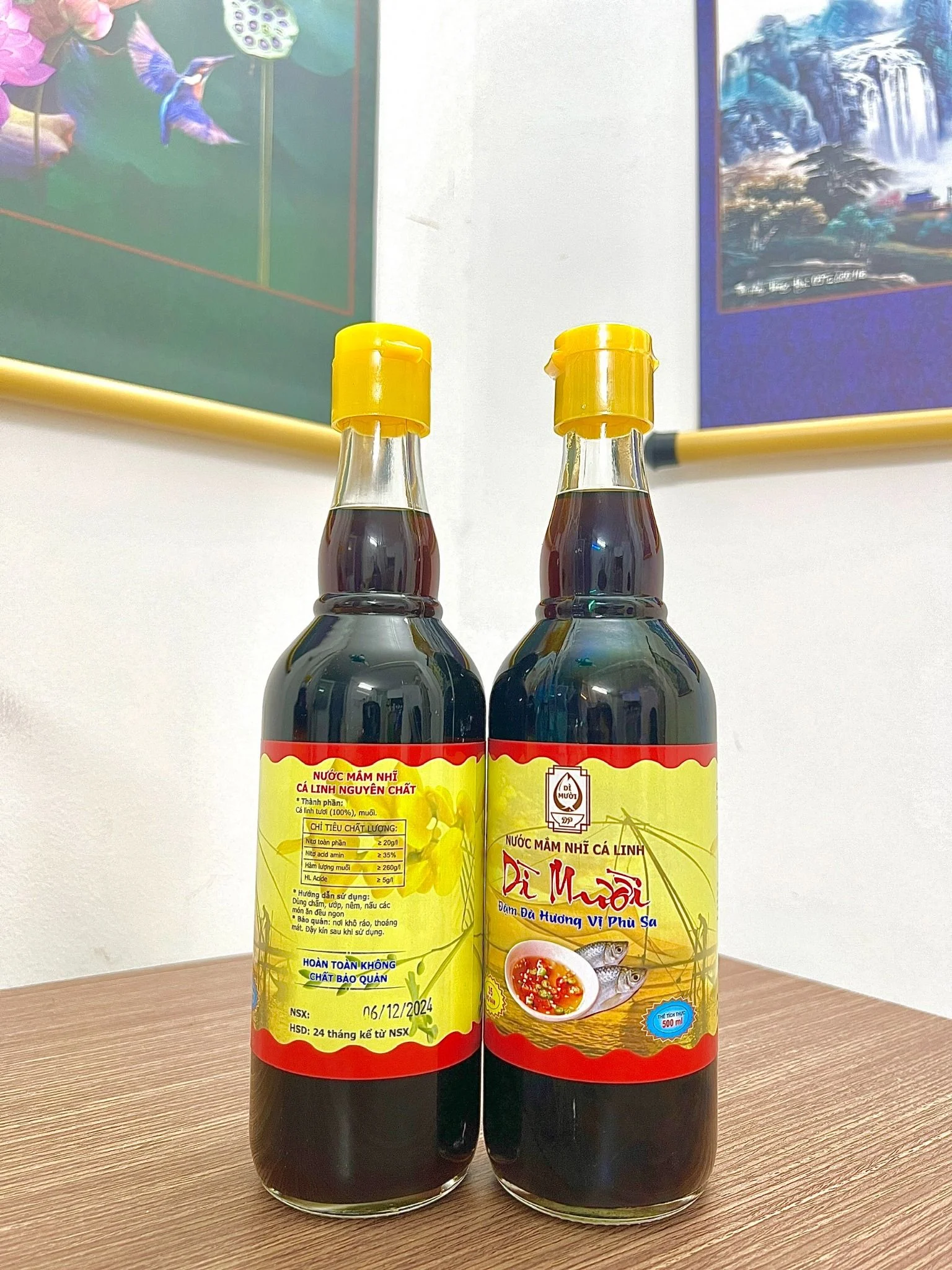 Nước mắm nhỉ cá linh Dì Mười