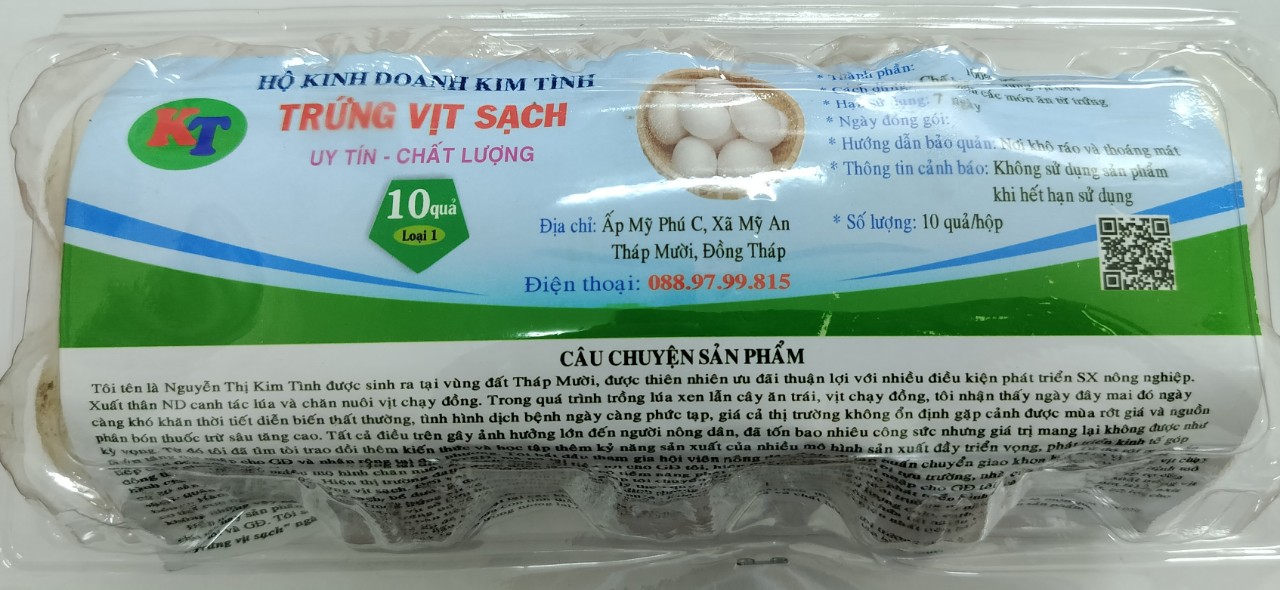 Trứng vịt sạch