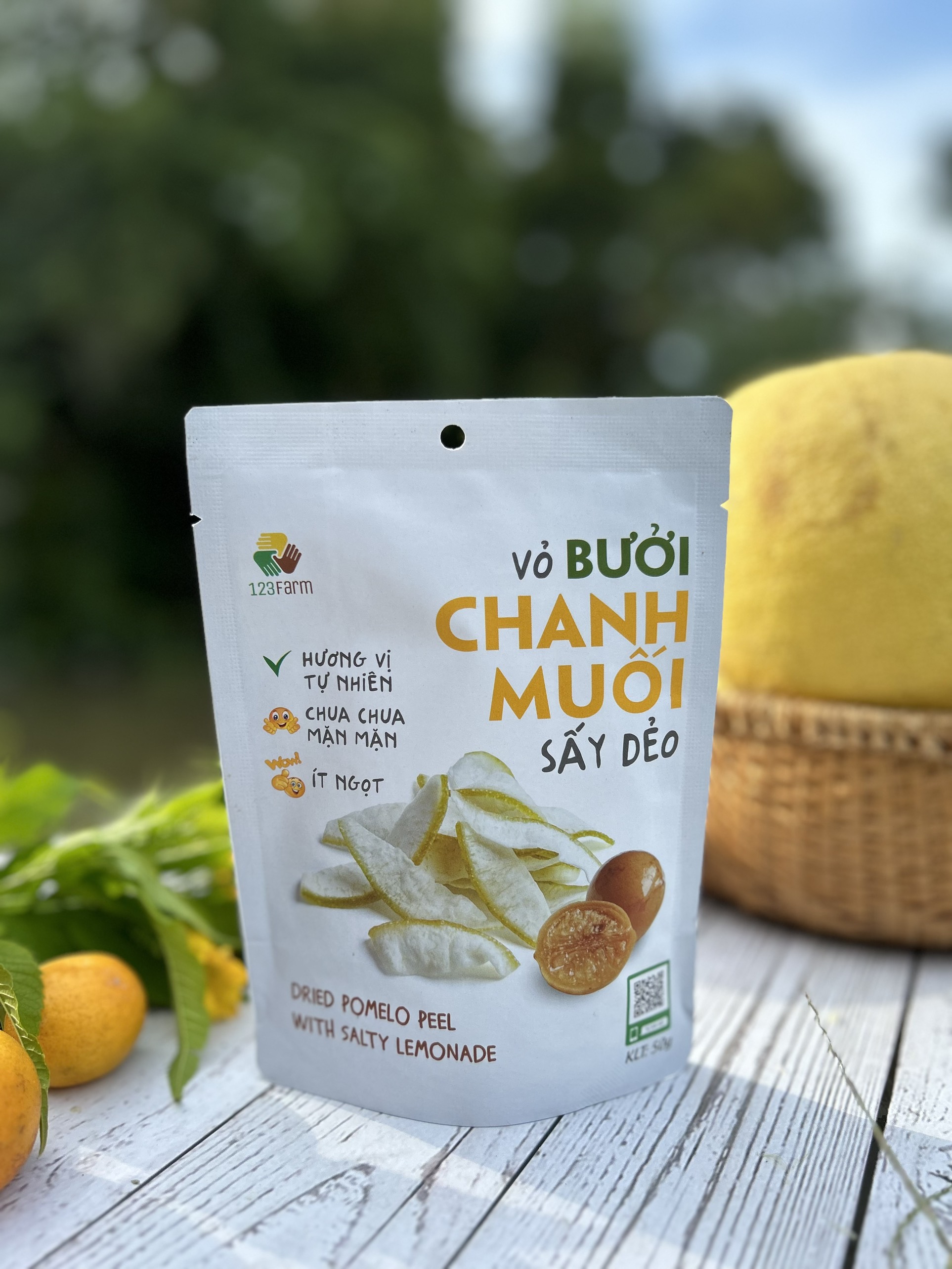 VỎ BƯỞI CHANH MUỐI SẤY DẺO