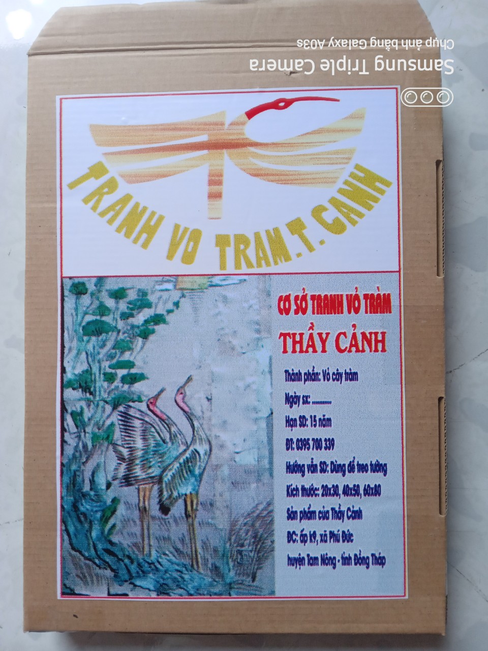 Tranh Vỏ Tràm Thầy Cảnh