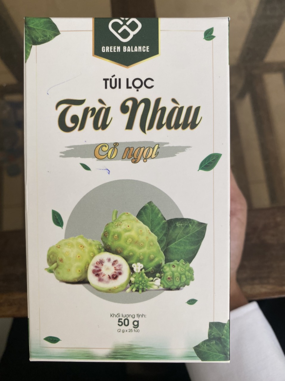 trà nhàu cỏ ngọt túi lọc