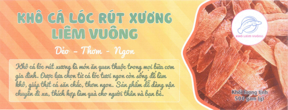 Khô cá lóc rút xương Liêm Vuông